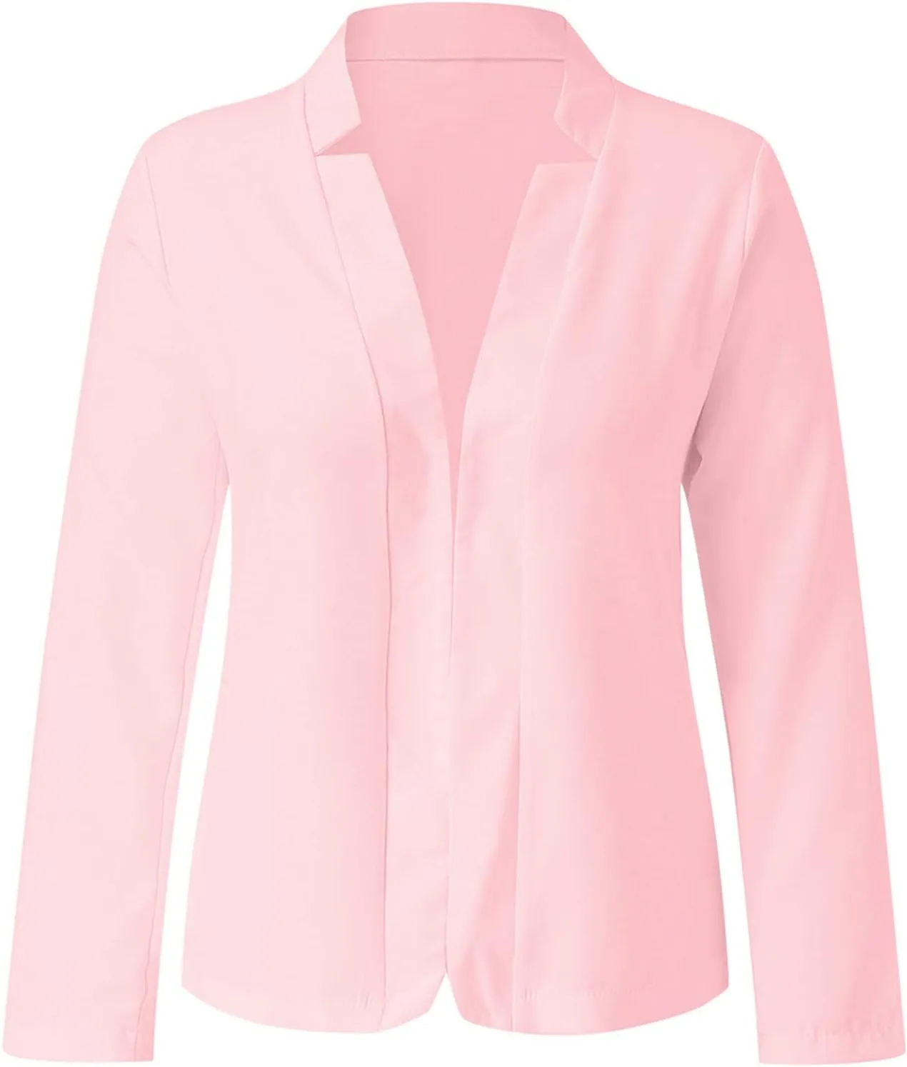 Women Bussiness Blazers Casual Open Front Long Sleeve Work Office Blazer Jacket Button Lapel Blazer 2024