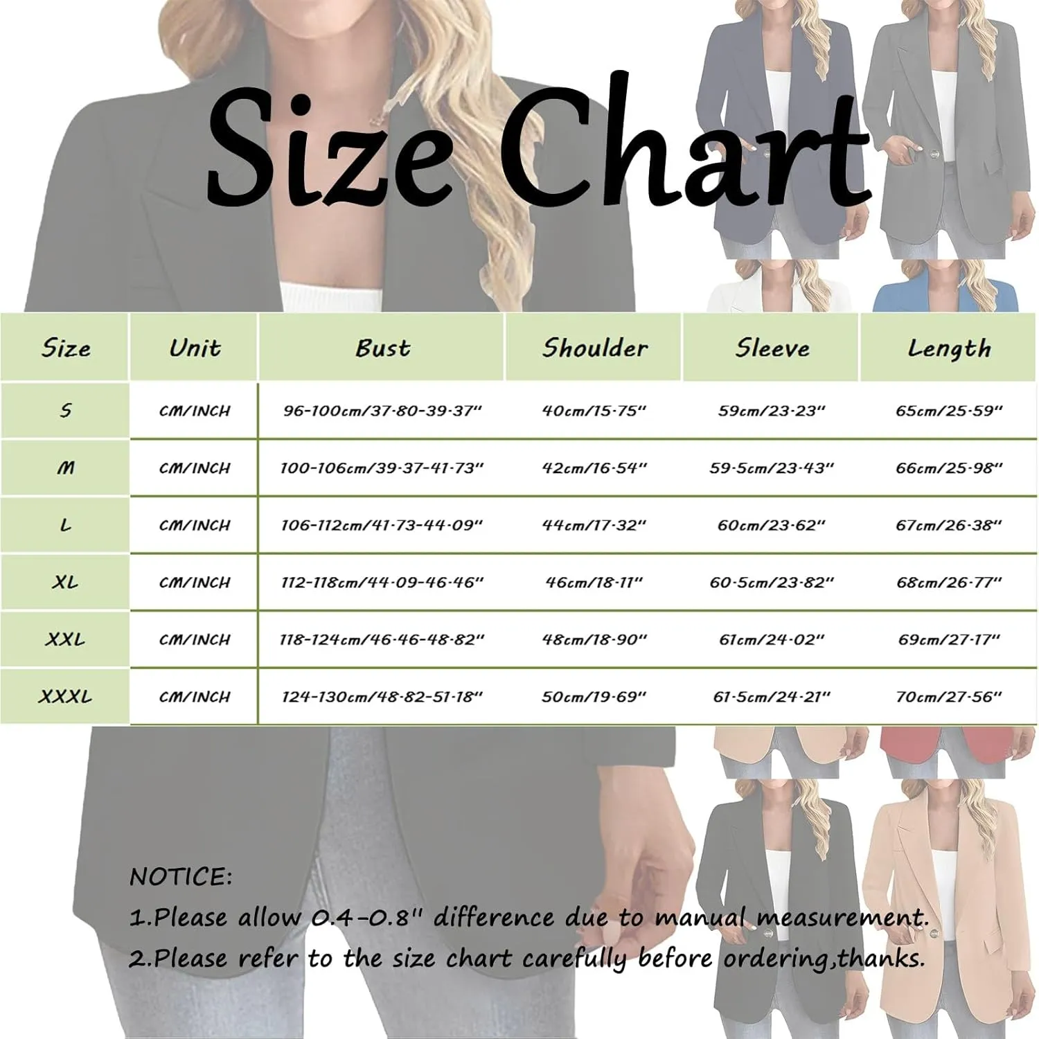 Women Casual Blazers 2025 Long Sleeved Solid Color Open Front Work Office Commuting Slim Fit Lightweight Suit Jackets