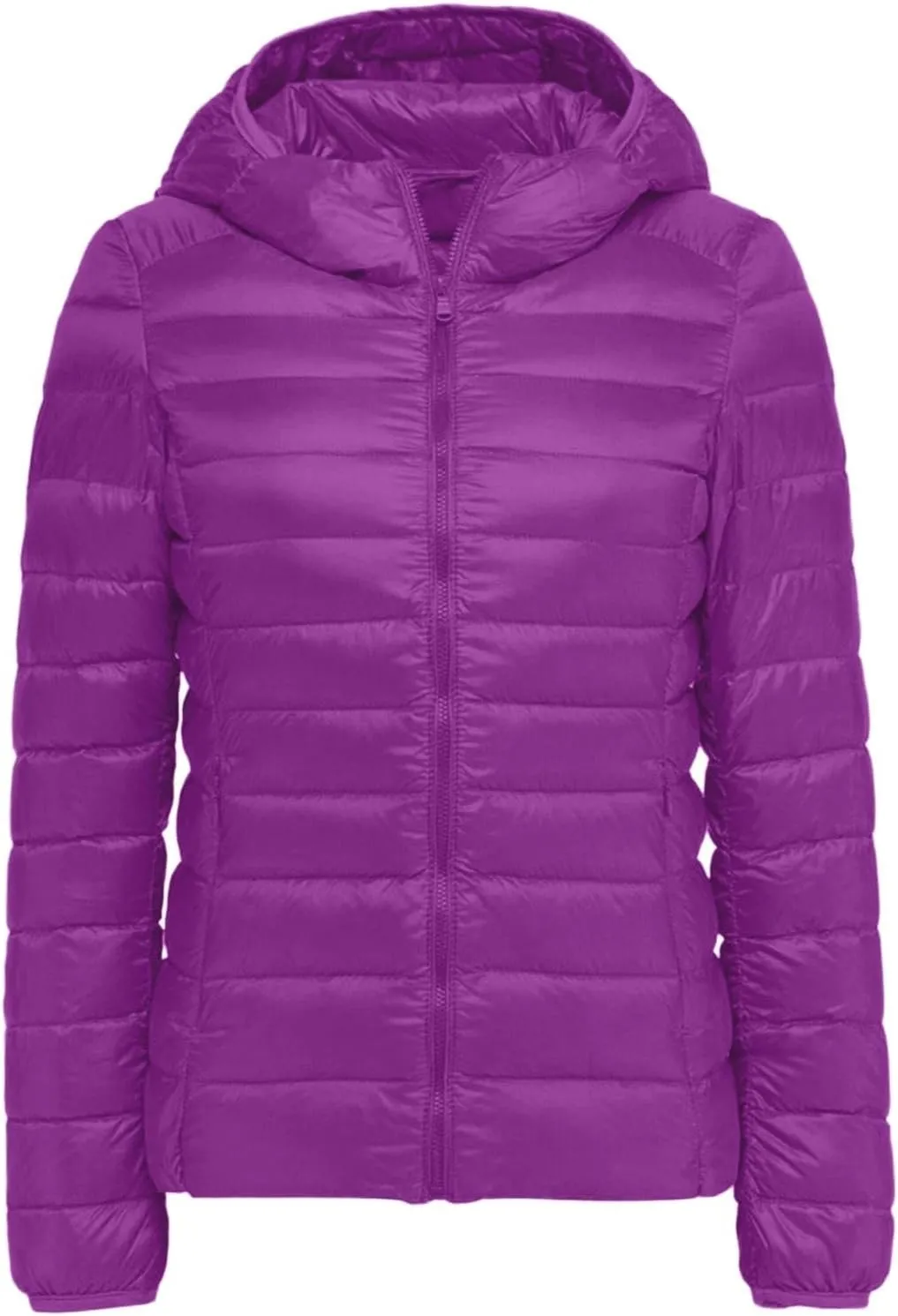 Women Coats Winter Packable Puffer Jacket Down Puffy Coat Hooded Zip Lightweight Warm Bubble Jackets Short 2024 Fall
