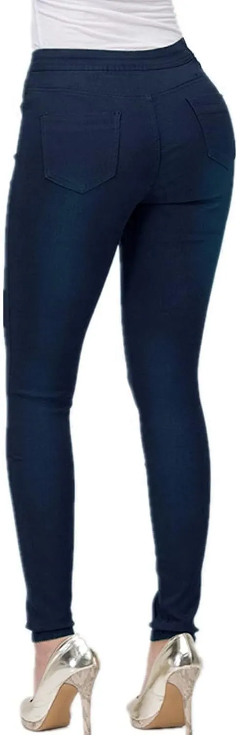 Women Jeans High Waisted Skinny Stretchy Soft Slim Fit Distressed Comfy Classic Jeggings Denim Pants Skinny Jeans