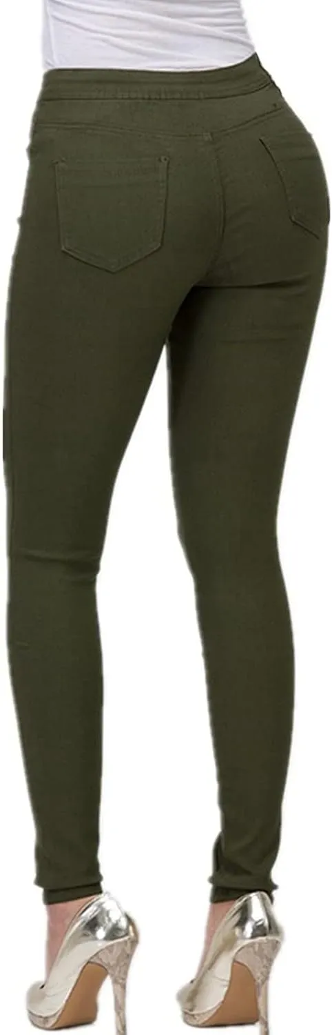Women Jeans High Waisted Skinny Stretchy Soft Slim Fit Distressed Comfy Classic Jeggings Denim Pants Skinny Jeans