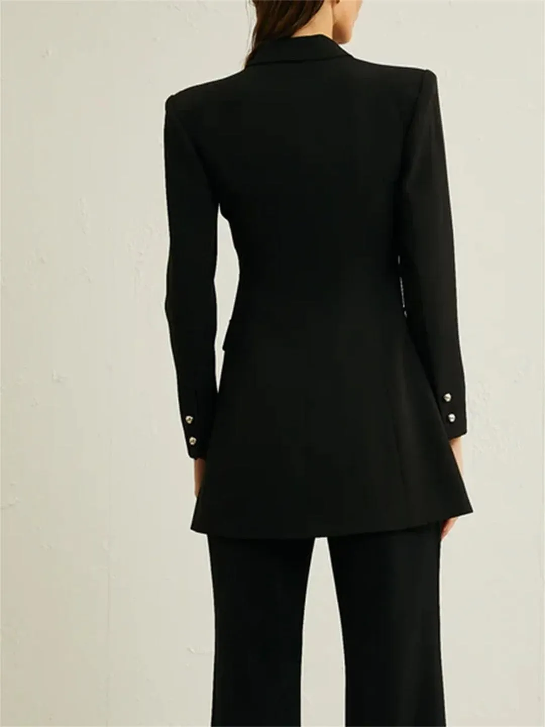 Women Solid Spliced Diamonds Hollow Out Jackets Lapel Short Sleeve Tunic Slimming Blazers