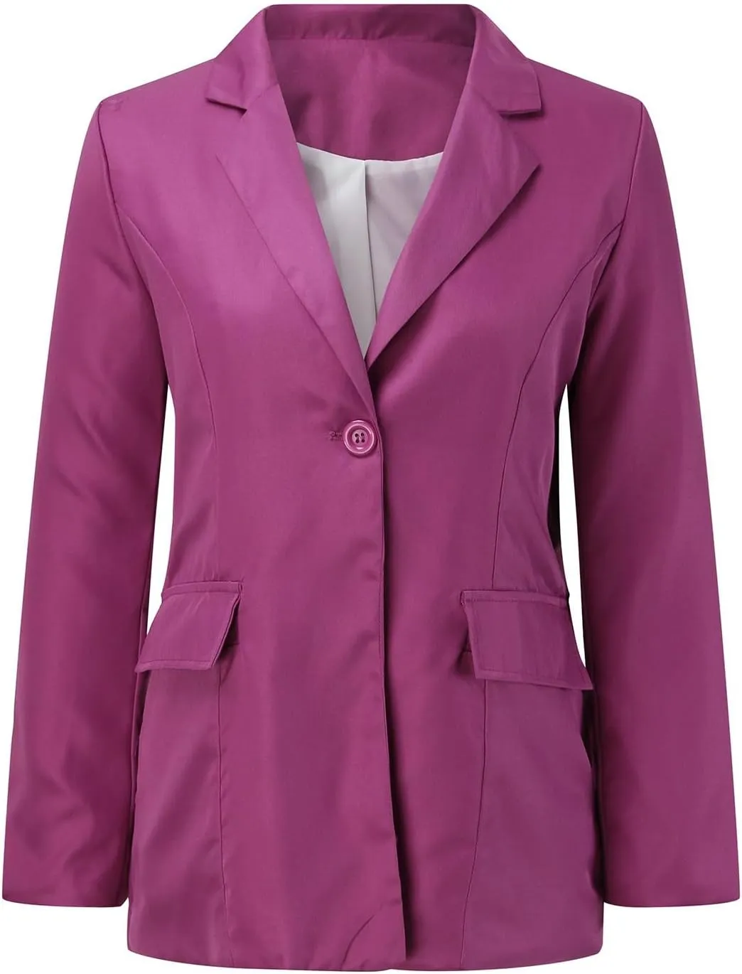 Womens Blazer Dresses Midi Length,Casual Solid Color Suit Jacket Lapel Keep Warm and Slim Blazers Casual Plus Size