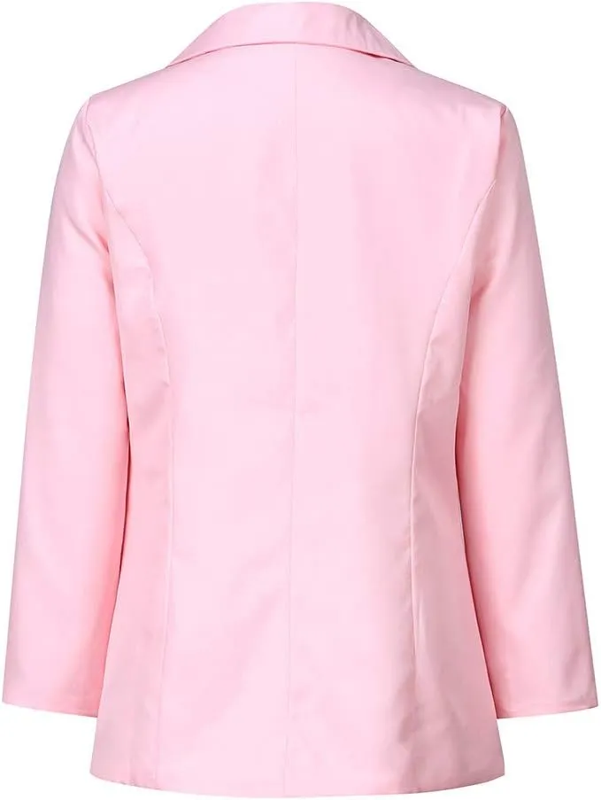 Womens Blazers Dressy Casual Plus Size Long Sleeve Blazer Oversized Open Front Lapel Collar Business Work Jacket