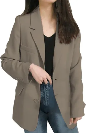 Womens Blazers for Work Casual Business Women Jacket Open Front Causal Novelty Top Baggy With Pockets Blazers