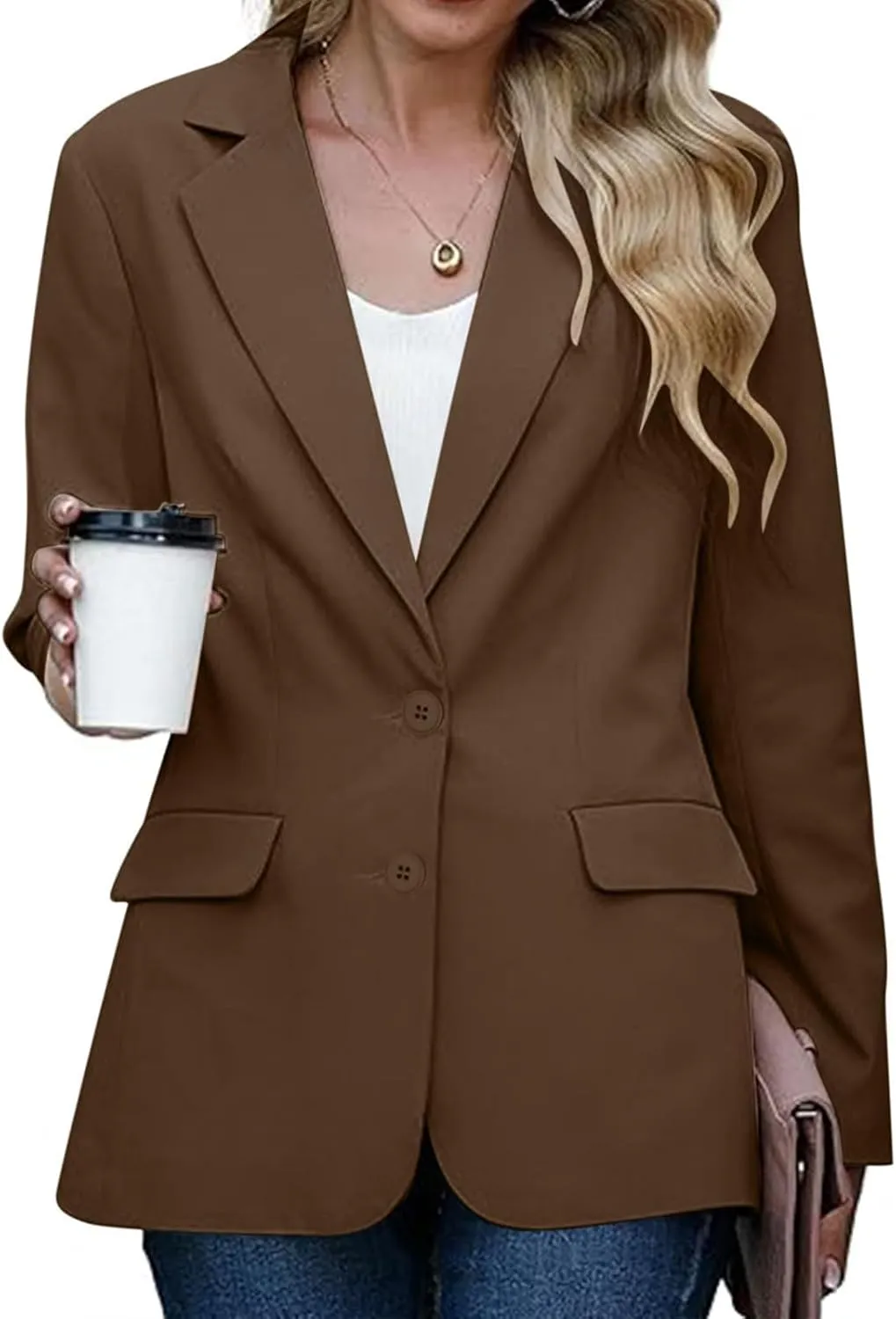Womens Blazers for Work Professional Business Casual Long Sleeve Suit Jacket Open Front Work Office Blazers Jacket