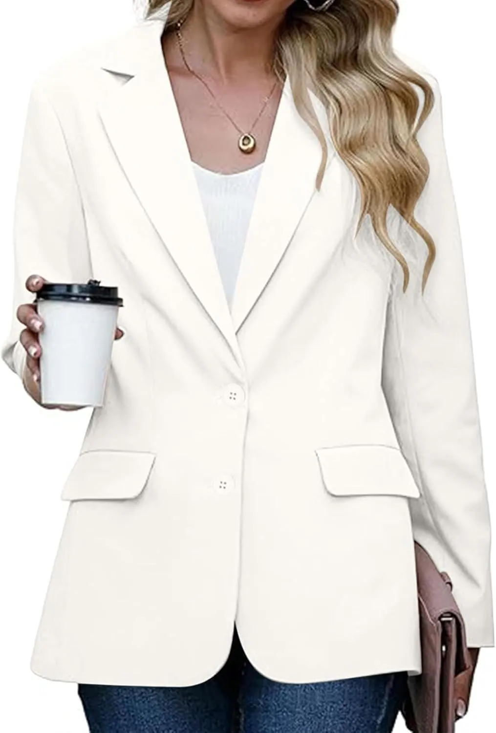 Womens Blazers for Work Professional Business Casual Long Sleeve Suit Jacket Open Front Work Office Blazers Jacket