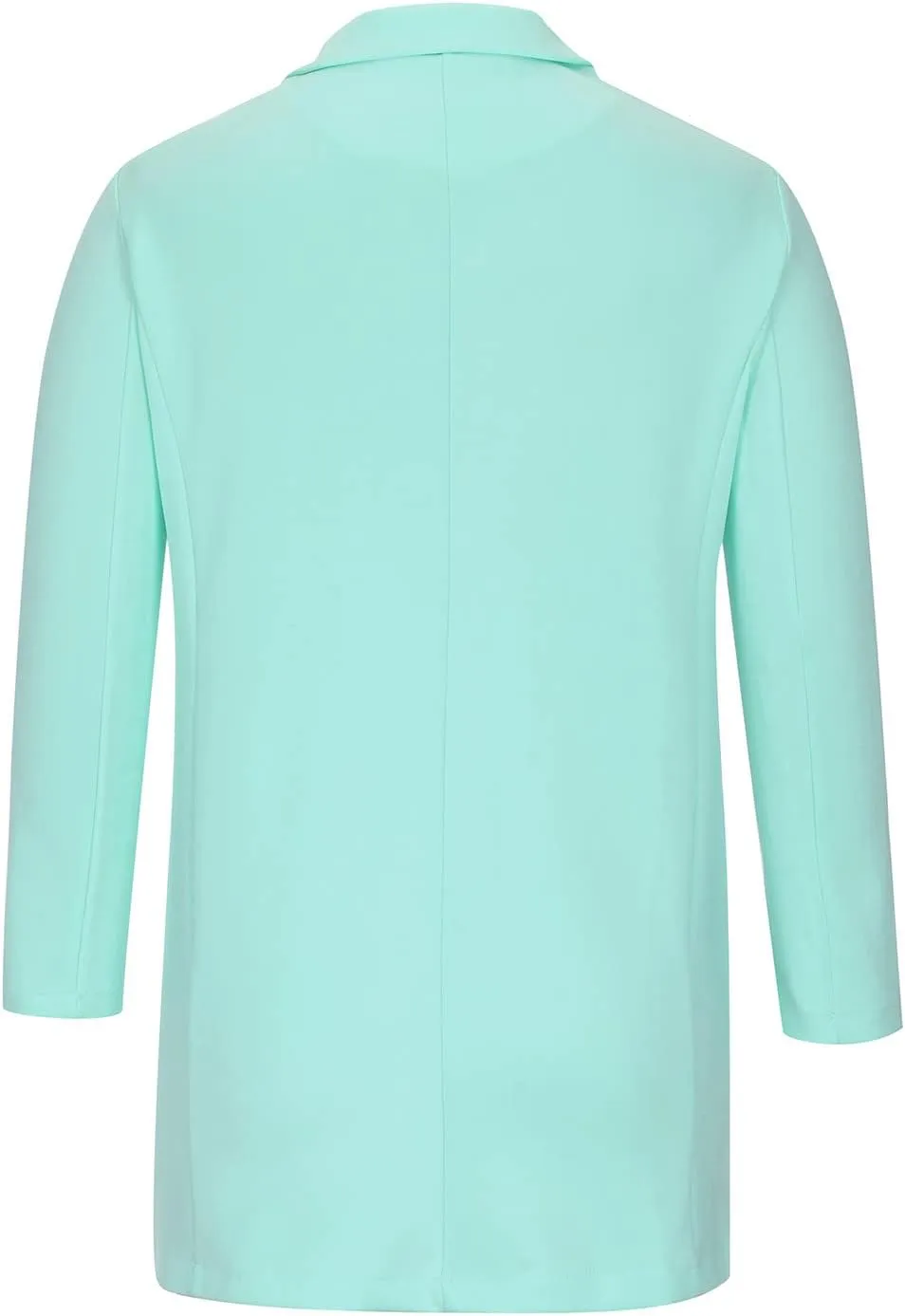 Women's Blazers Trench Coat Double Breasted Blazer Jackets Coat Fall Solid Long Sleeve Outerwear Coat