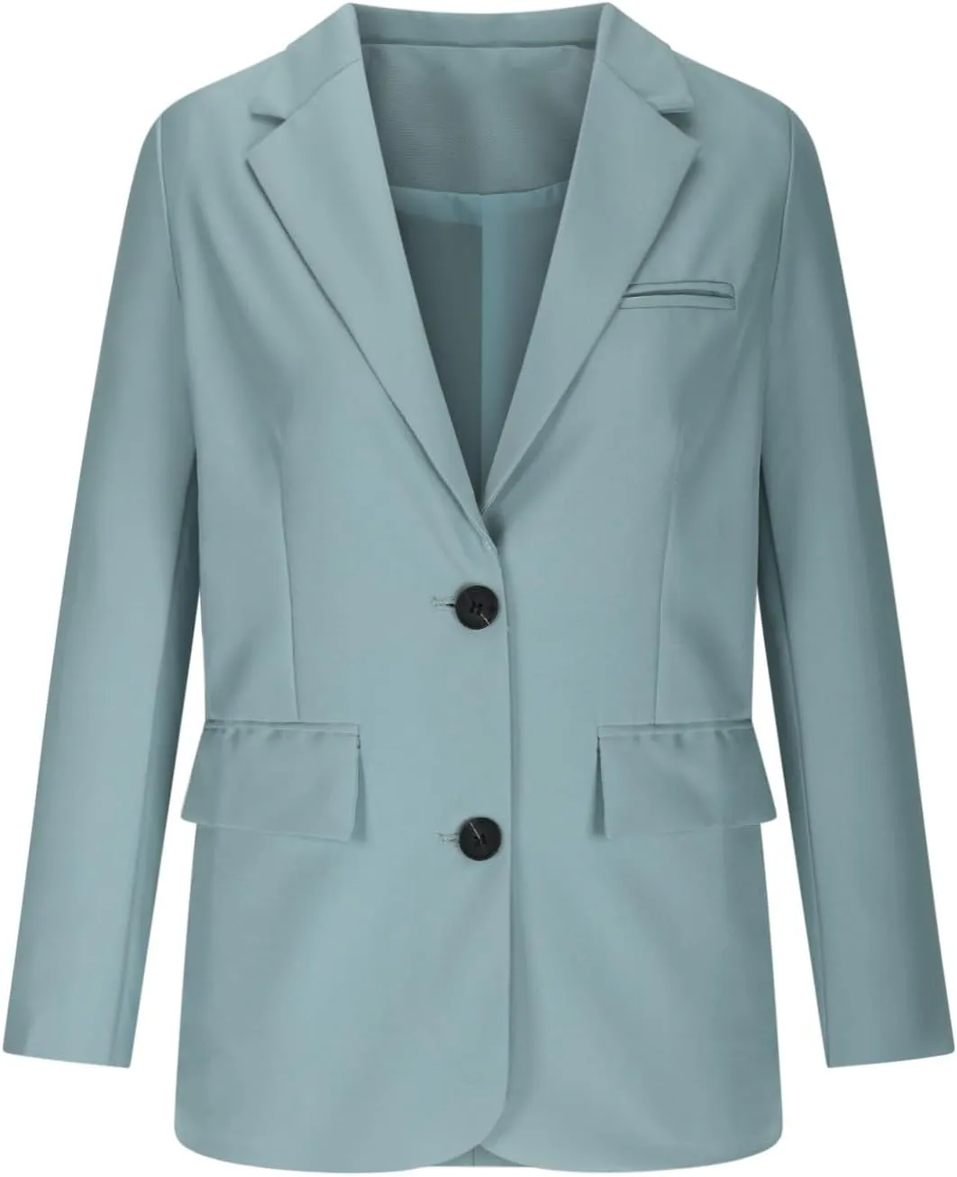 Womens Bussiness Casual Blazers with Shoulder Pads Fall Fashion Open Front Long Sleeve Work Office Oversized Blazer