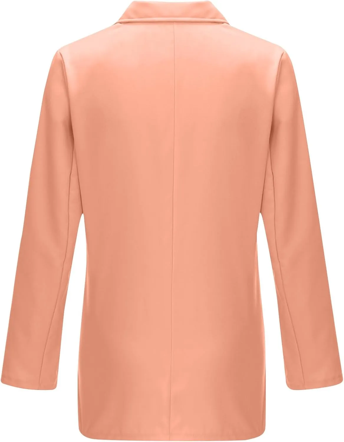 Womens Casual Blazer 2025 Long Sleeve Open Front Work Office Suit Jackets Lapel Button Blazer Jackets with Pockets