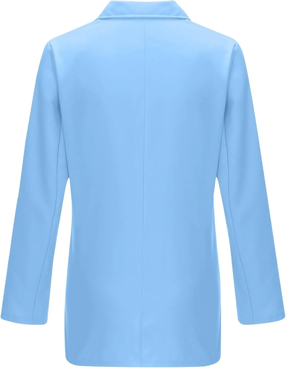 Womens Casual Blazer 2025 Long Sleeve Open Front Work Office Suit Jackets Lapel Button Blazer Jackets with Pockets