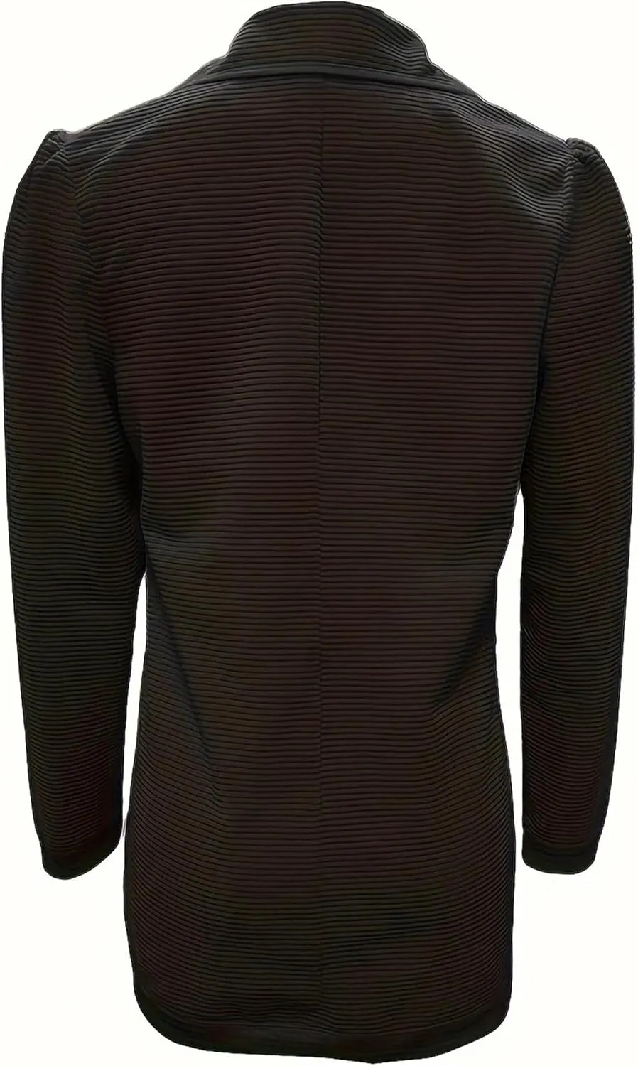 Womens Casual Long Sleeve Blazers Business Casual Jacket Textured Button Coat Lightweight Cardigans with Pockets