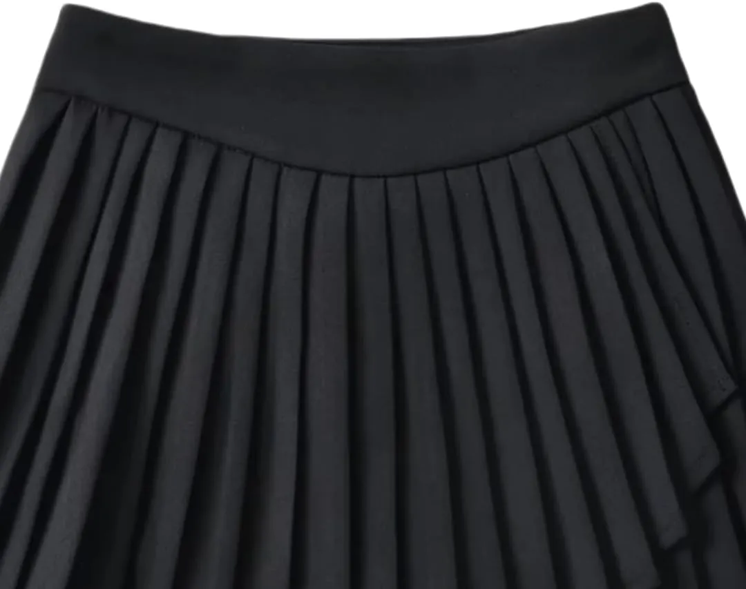 Womens' Casual Pleated Pleated Skort Flared Skirt with Lining Shorts
