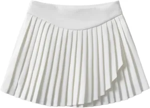 Womens' Casual Pleated Pleated Skort Flared Skirt with Lining Shorts