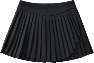 Womens' Casual Pleated Pleated Skort Flared Skirt with Lining Shorts