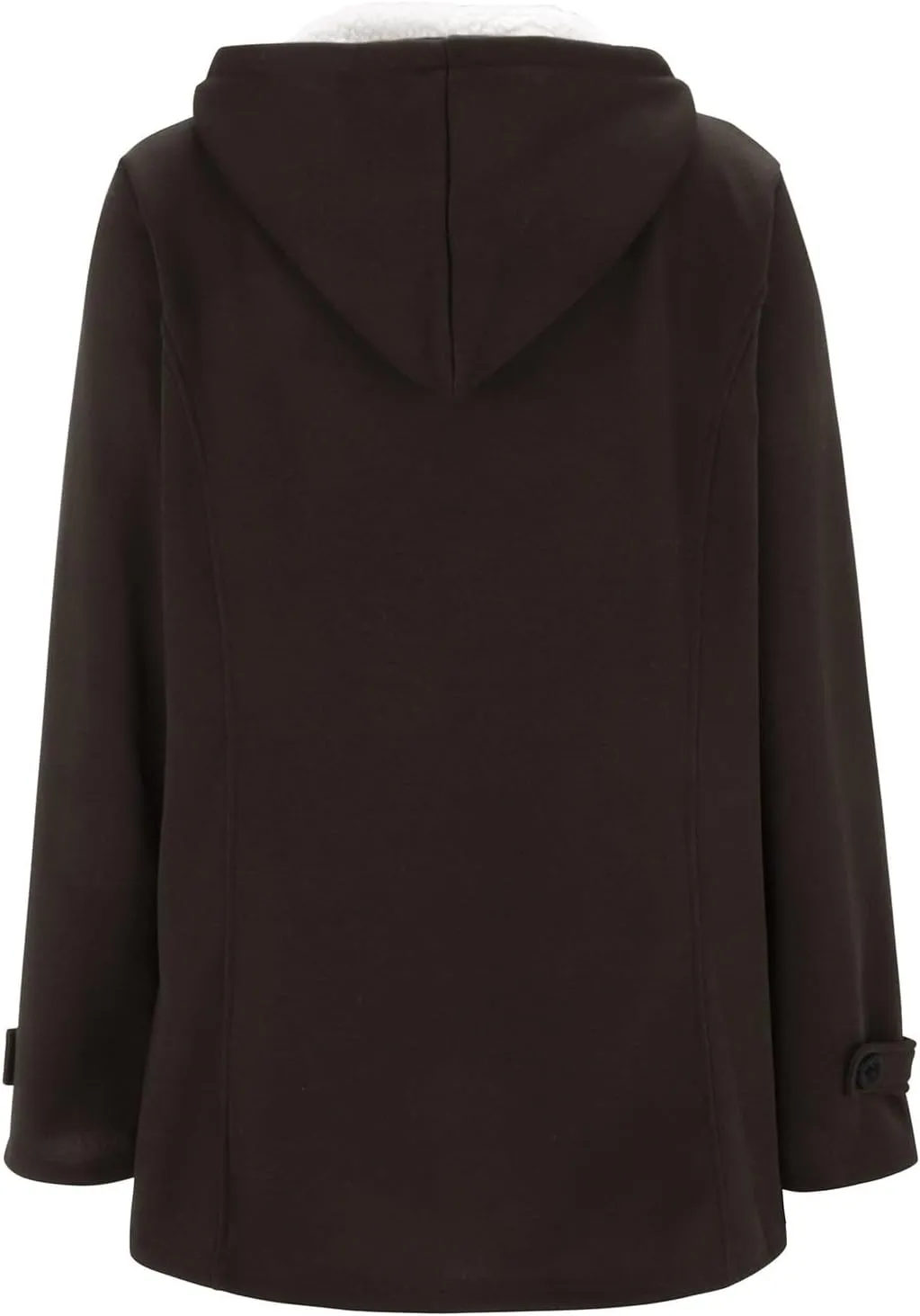 Womens Classic Coat Pocket Zipper Hoodies Sweatshirt Long Solid Color Coat Jacket Causal Fashion Top Casual Notch