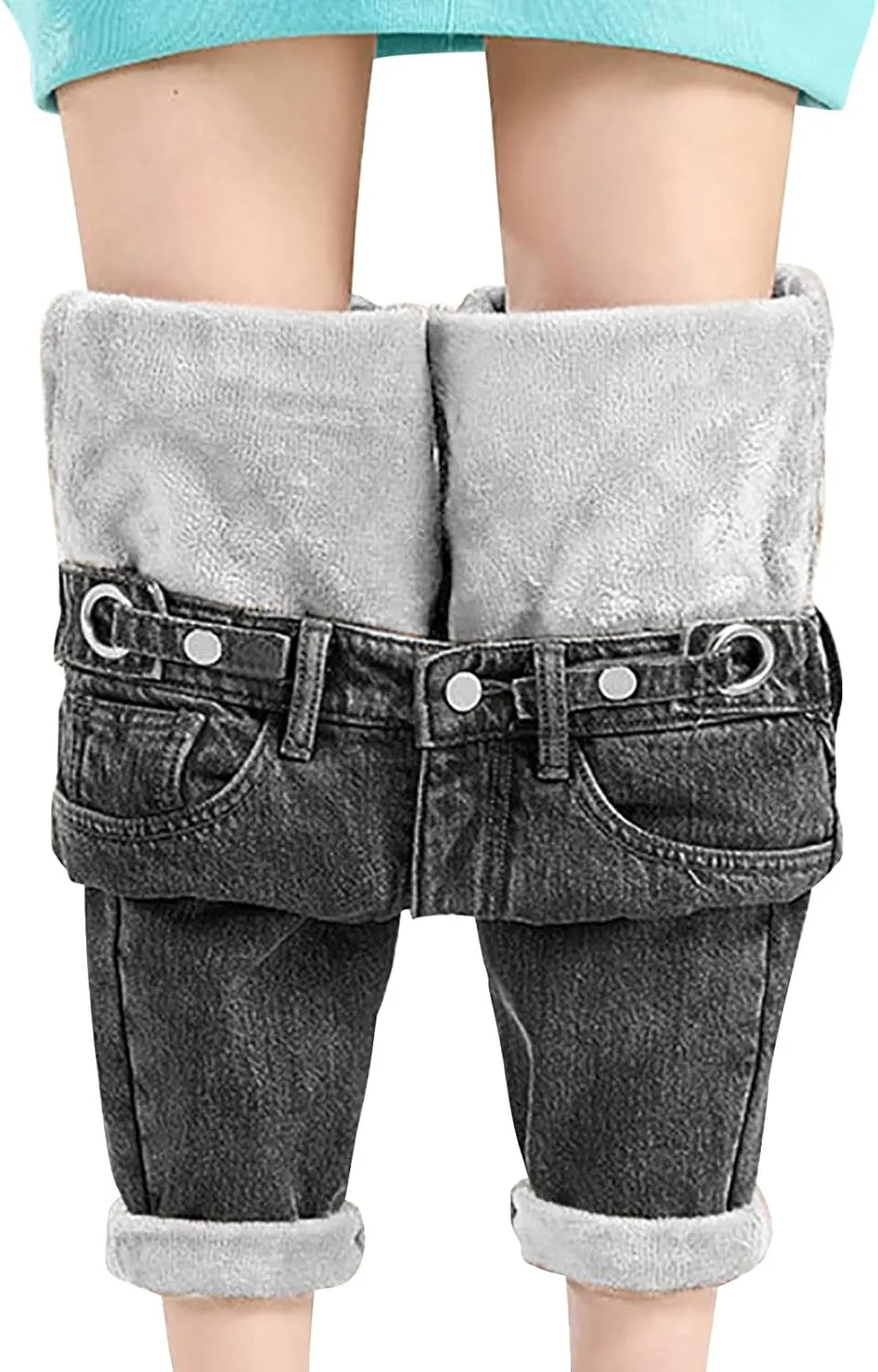 Womens Classic High Waisted Skinny Stretch Butt Lifting Jeans Slim Fit Denim Pants