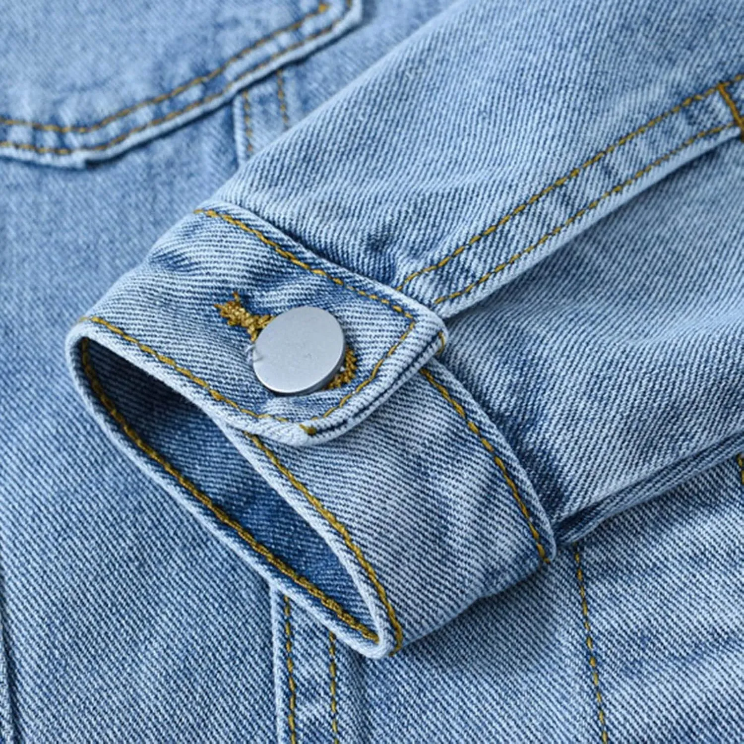 Womens Denim Jacket Relaxed Fit Casual Jean Trucker Jacket Denim Crop Jacket for Women Womens Coat