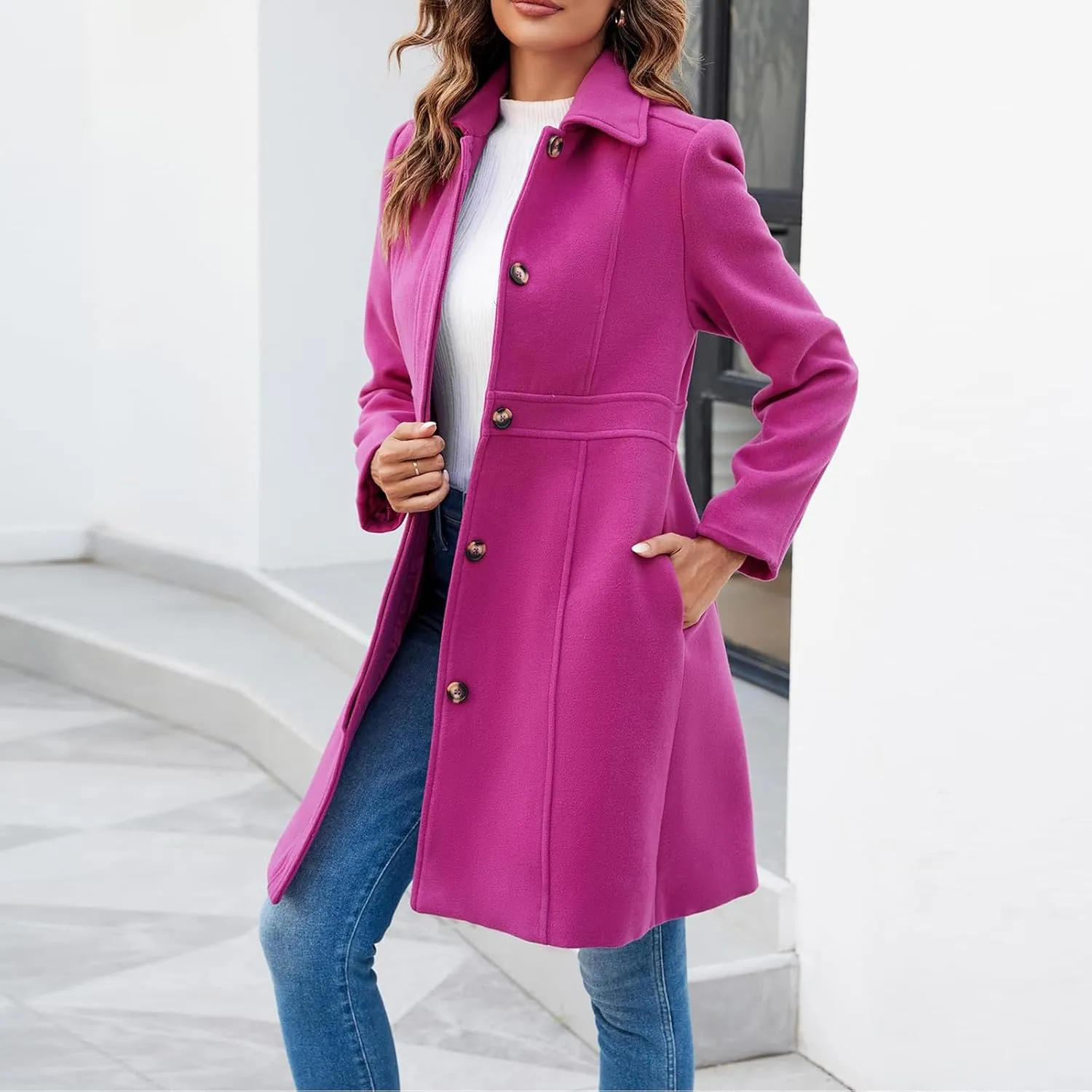 Womens Fall Fashion 2024 Cardigan Sweaters Casual Fall Knit Winter Long Coats Soft Jacket Trendy Outwear Plus Size