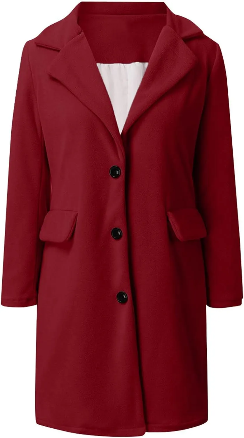 Womens Fall Fashion 2024 Long Cardigan Sweaters Tops Knit Open Front Lapel Knee Length Cardigan Coat with Pockets