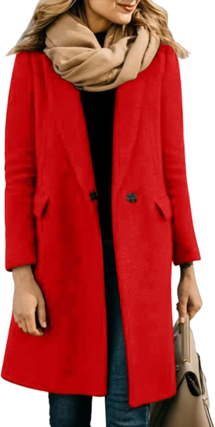 Womens Fall Fashion 2024 Open Front Coatigan Sweater Long Sleeve Casual Knit Lapel Cardigan Coat with Pockets