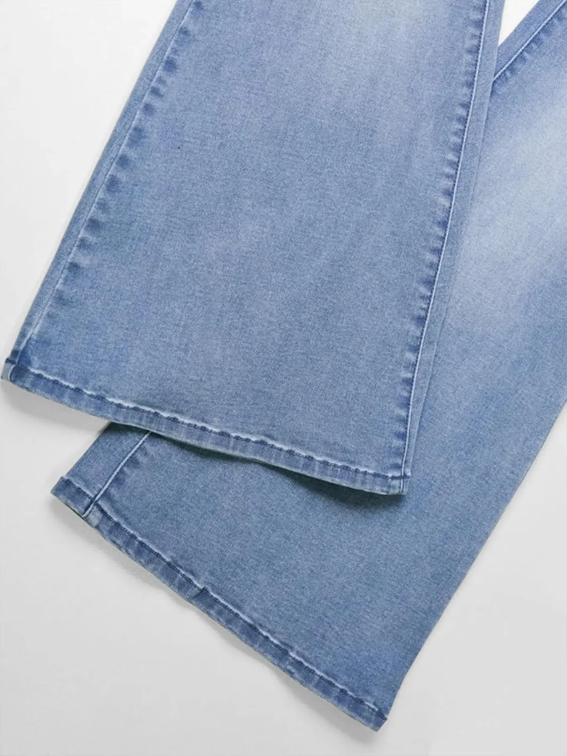 Women's High Waisted Bell Bottom Bootcut Jeans Flare Jeans Stretch Pants in Petite, Midsize, Plus Size