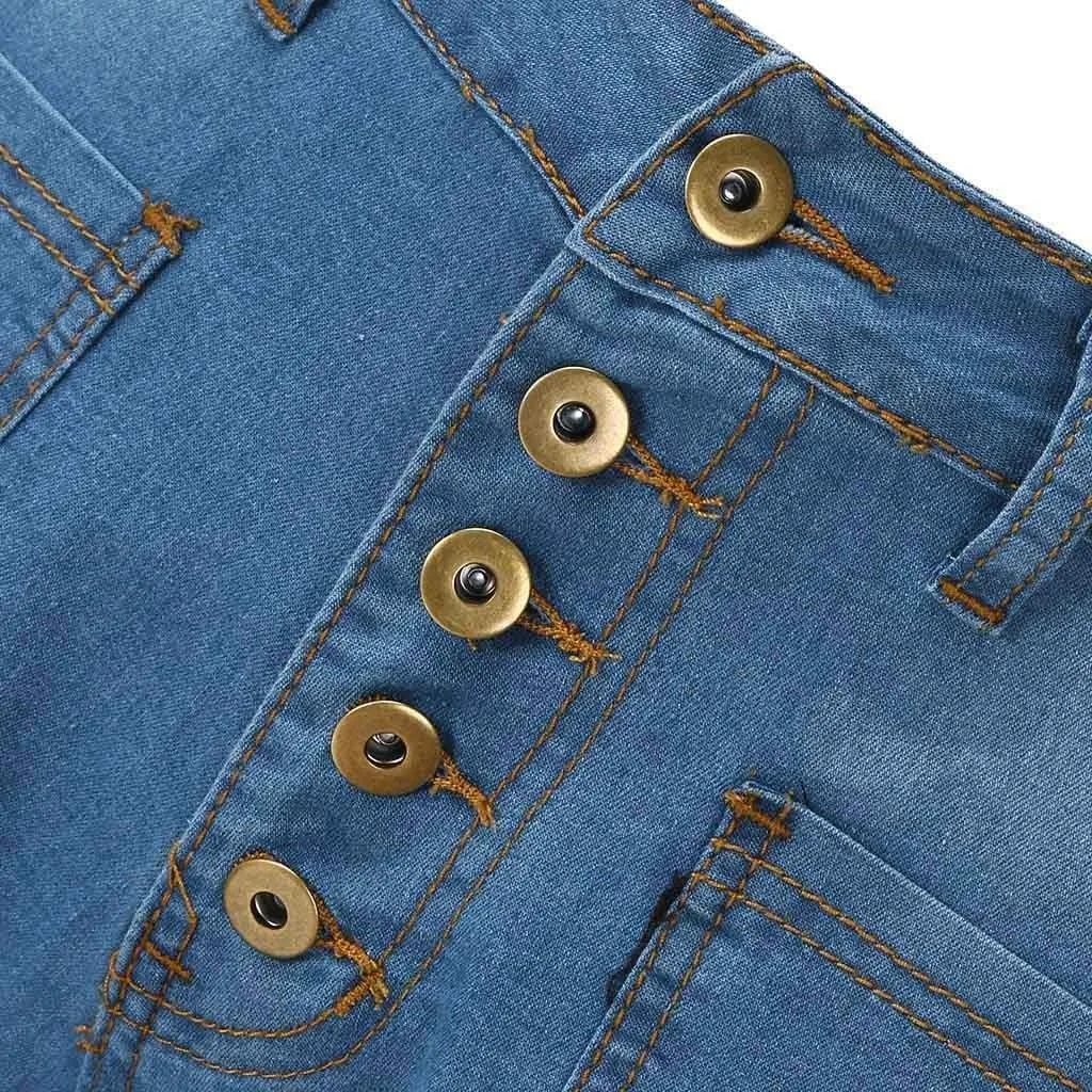 Womens High Waisted Jeans Flare Stretch Boyfriend Bootcut Casual Denim Pants Butt Lifting Slim Fit Trendy Trousers