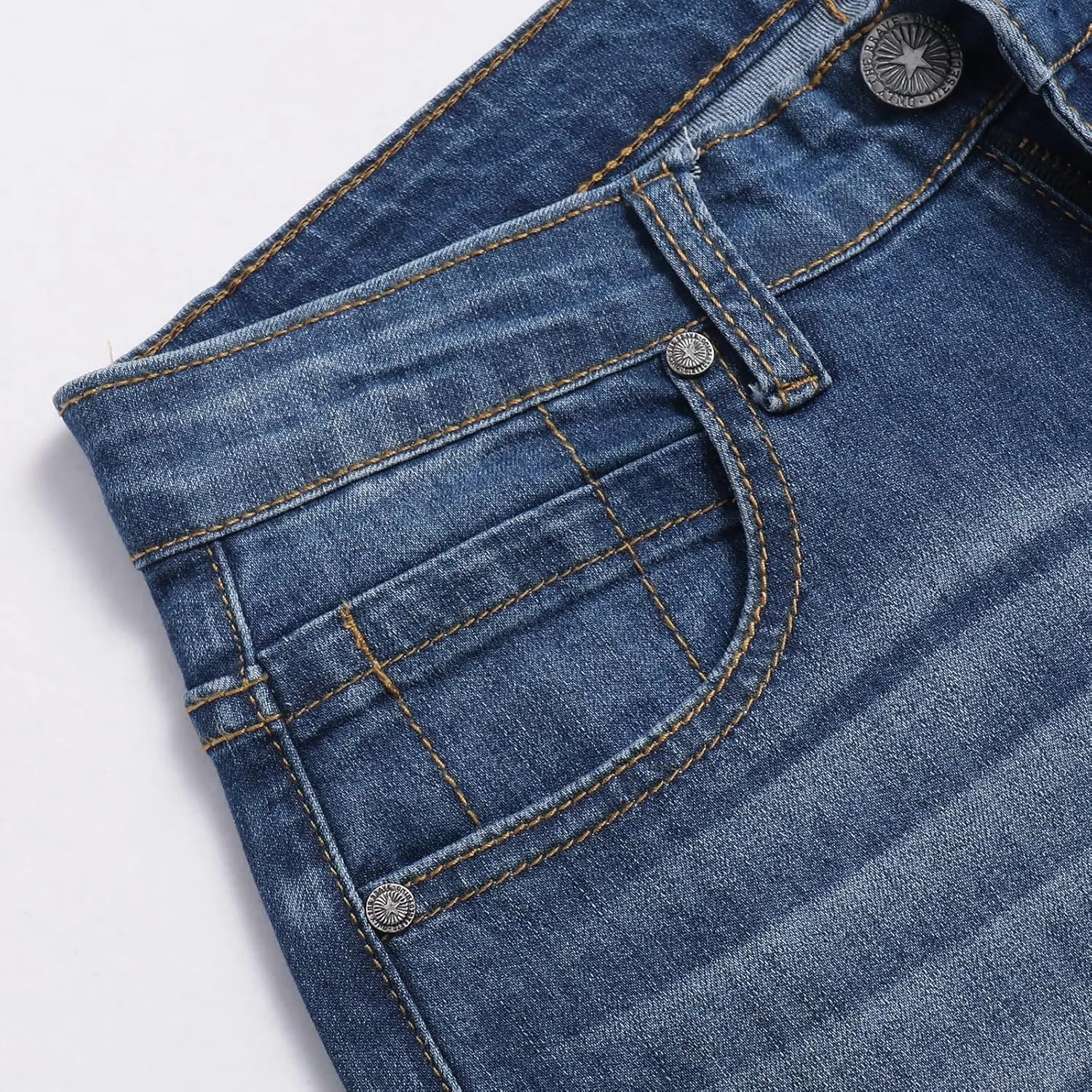 Women's Jeans Skinny High Waisted Stretchy Jeans with Pockets Slim Fit Denim Leggings for Women Tummy Control Dark Blue