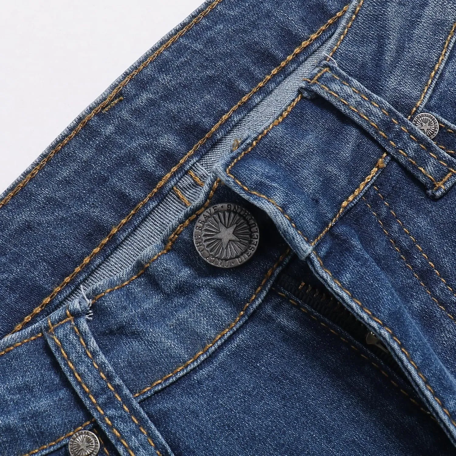 Women's Jeans Skinny High Waisted Stretchy Jeans with Pockets Slim Fit Denim Leggings for Women Tummy Control Dark Blue