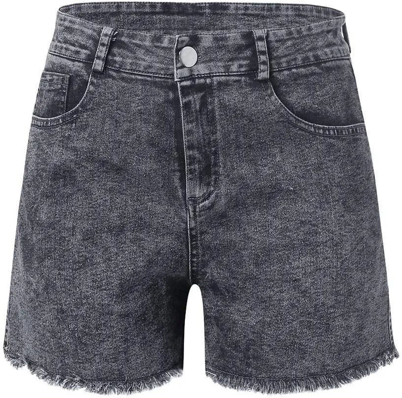 Womens Jeans Trendy 2024 Summer Wash Female Jeans Women Shorts Pockets Short Denim Denim Women's Size 20 Pants for