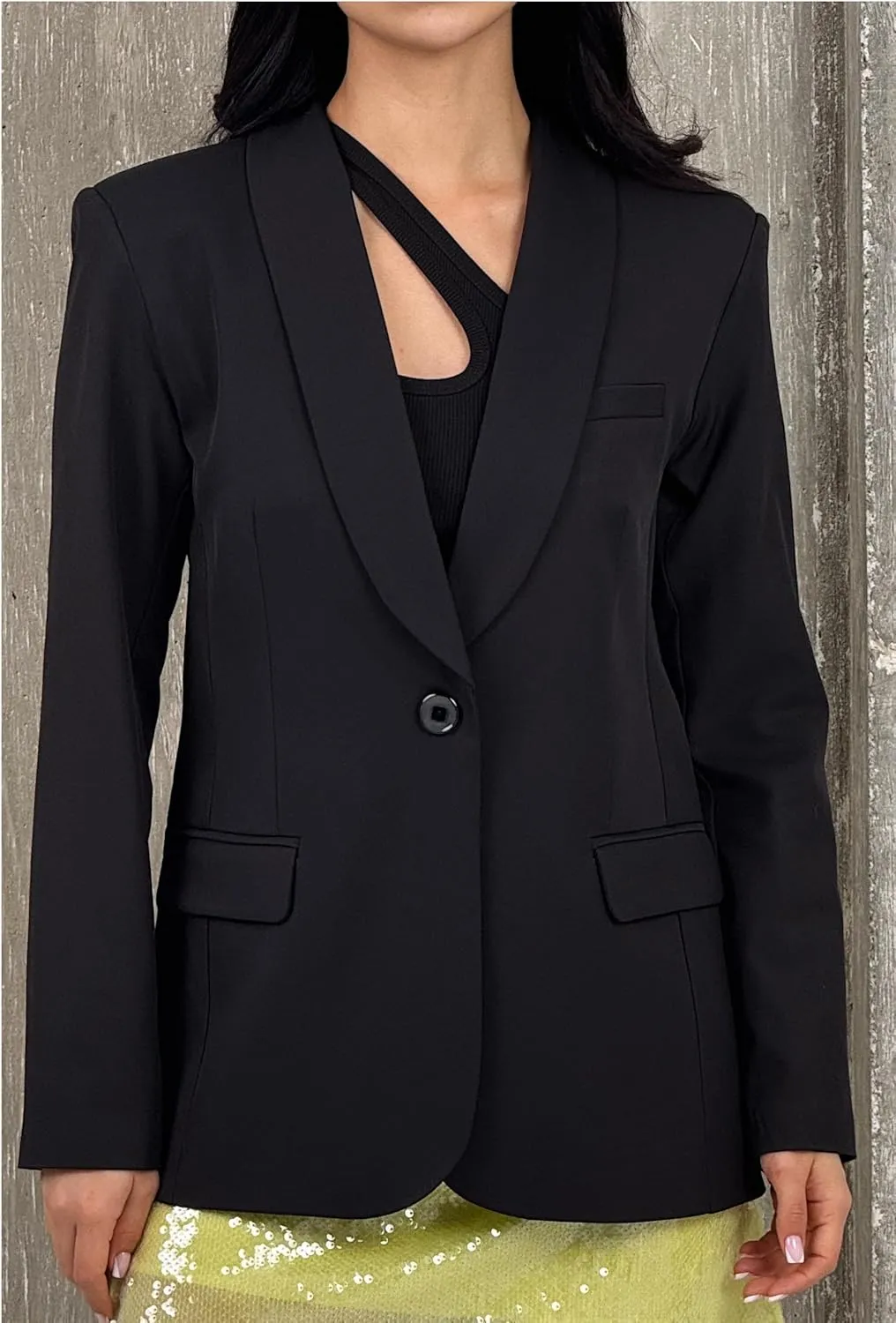 Womens Long Blazers for Work Slim Fit Jackets Casual Tailored Blazer for Women Business Office Lightweight Jacket