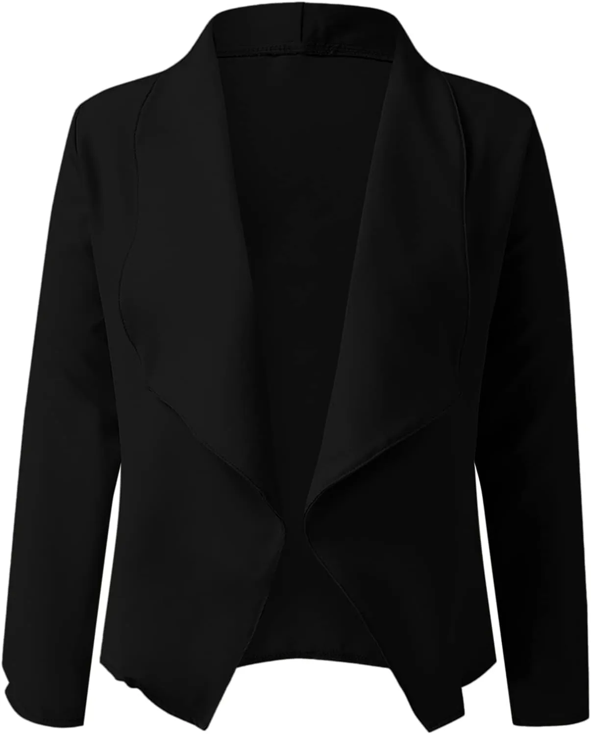 Women's Oversized Blazer Color Solid Open Front Cardigan Long Sleeve Casual Jacket Coat Casual Blazer
