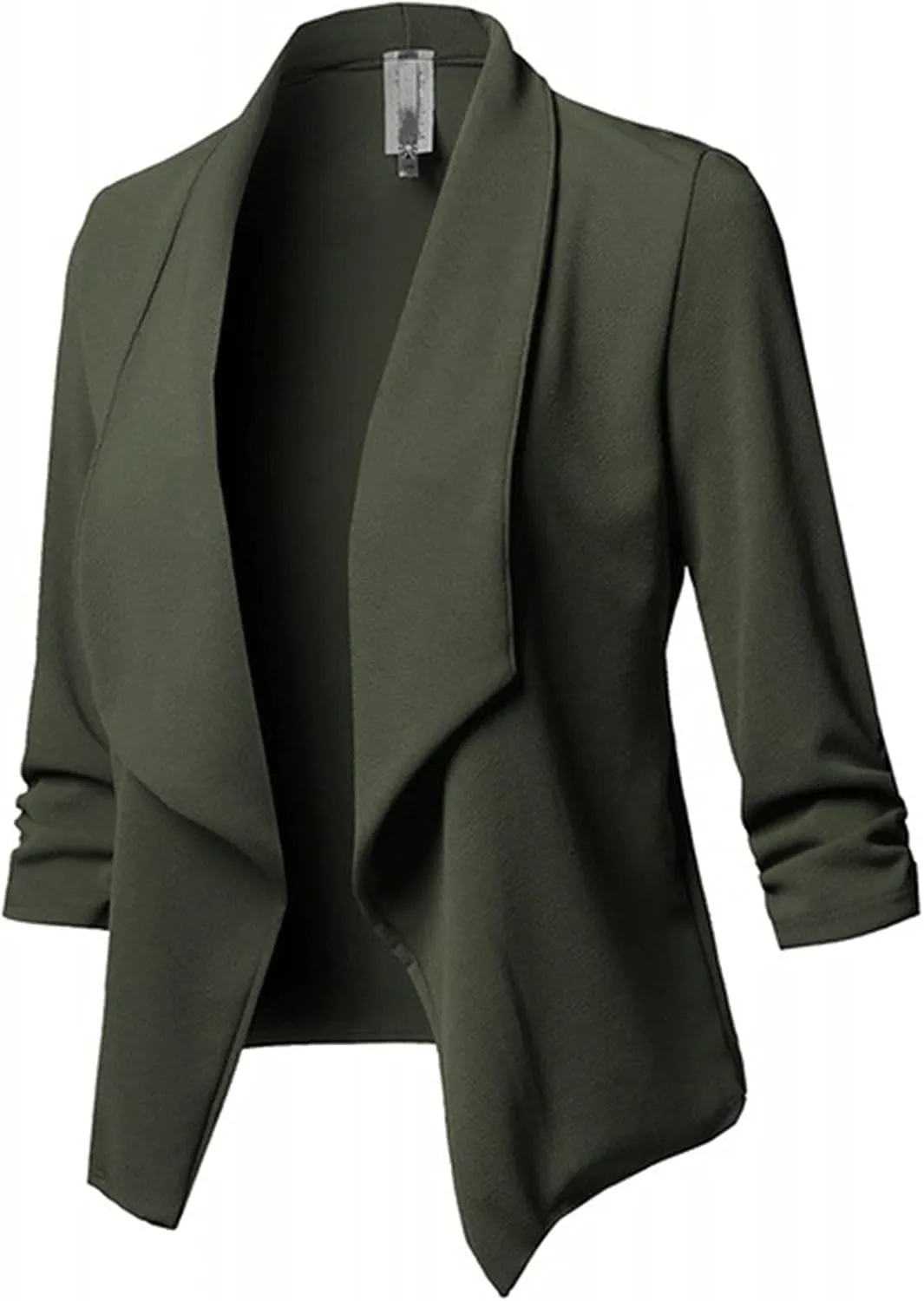 Women's Oversized Blazer Color Solid Open Front Cardigan Long Sleeve Casual Jacket Coat Casual Blazer