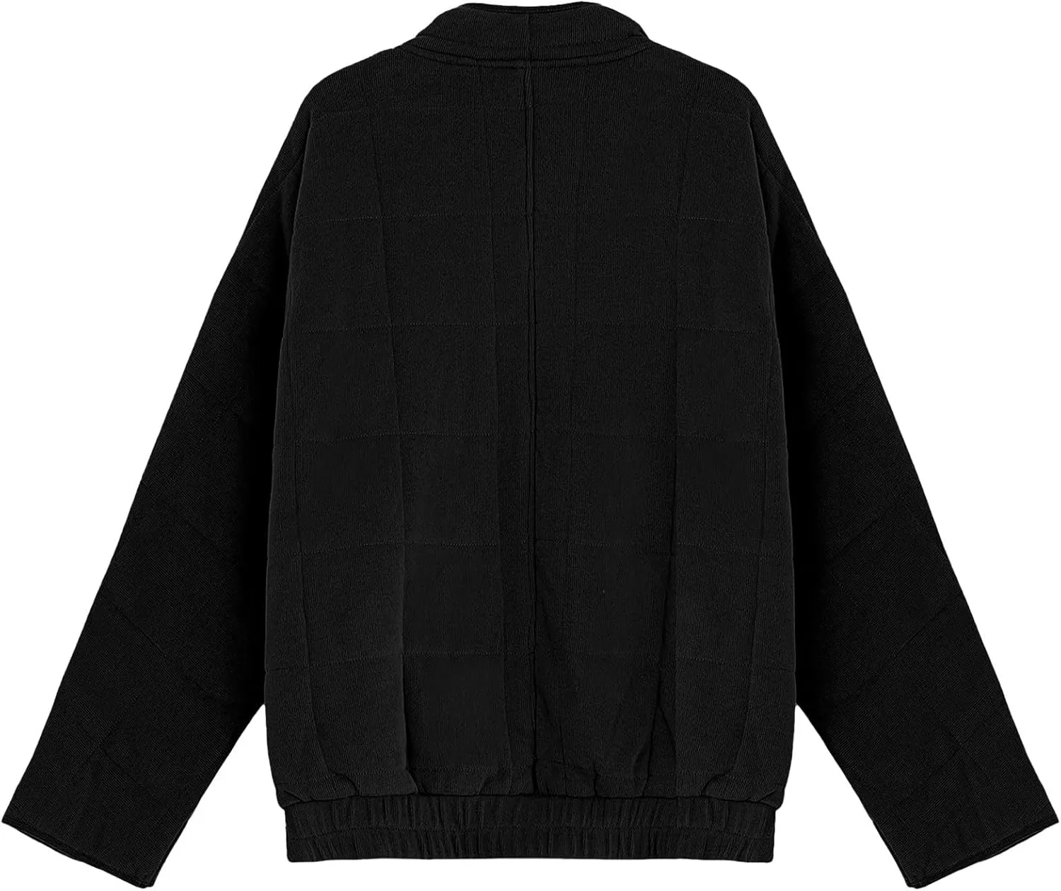 Women's Quilted Puffer Jacket Lightweight Warm Long Sleeve Coat Oversized Packable Full Zip Padded Coats with Pocket