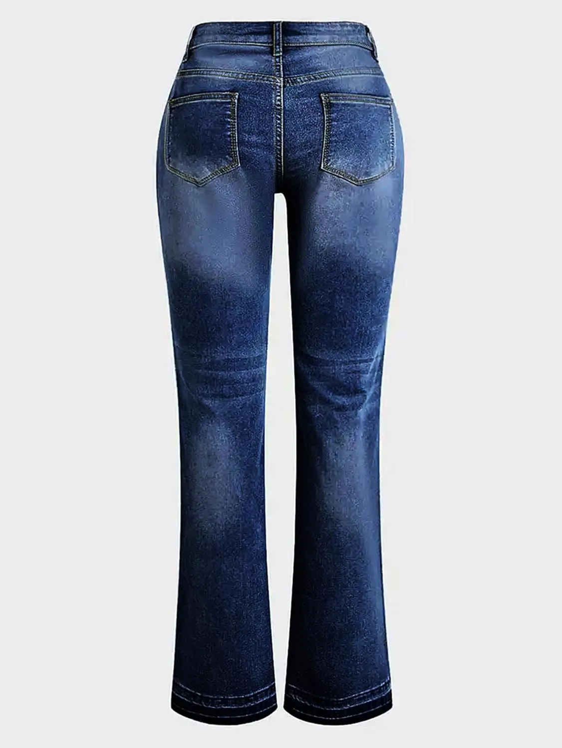 Womens Straight Leg Jeans Low Rise Stretchy Skinny Wide Leg Denim Pants Trendy Bootcut Jeans for Women 2025