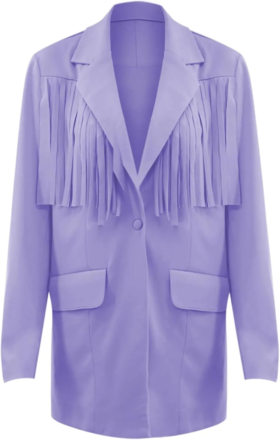 Women's Summer Blazer Button 3/4 Sleeve Pocket Lapel Work Jacket Convenient Solid Color Stylish Suit Jackets