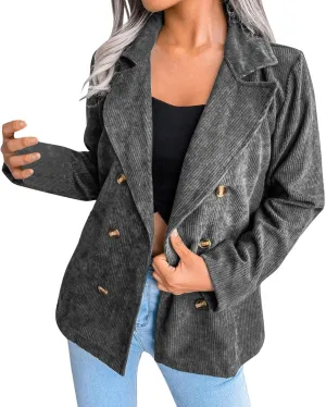 Women's Summer Blazer Button Long Sleeve Lapel Dressy Elegant Trendy Convenient Comfort Fit Fashion Suit Jackets