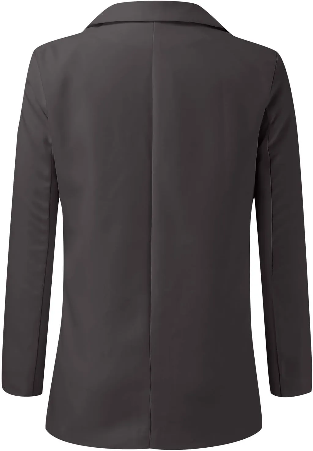 Women's Summer Blazer Button Long Sleeve Pocket Lapel Casual Business Convenient Solid Color Fashion Lightweight