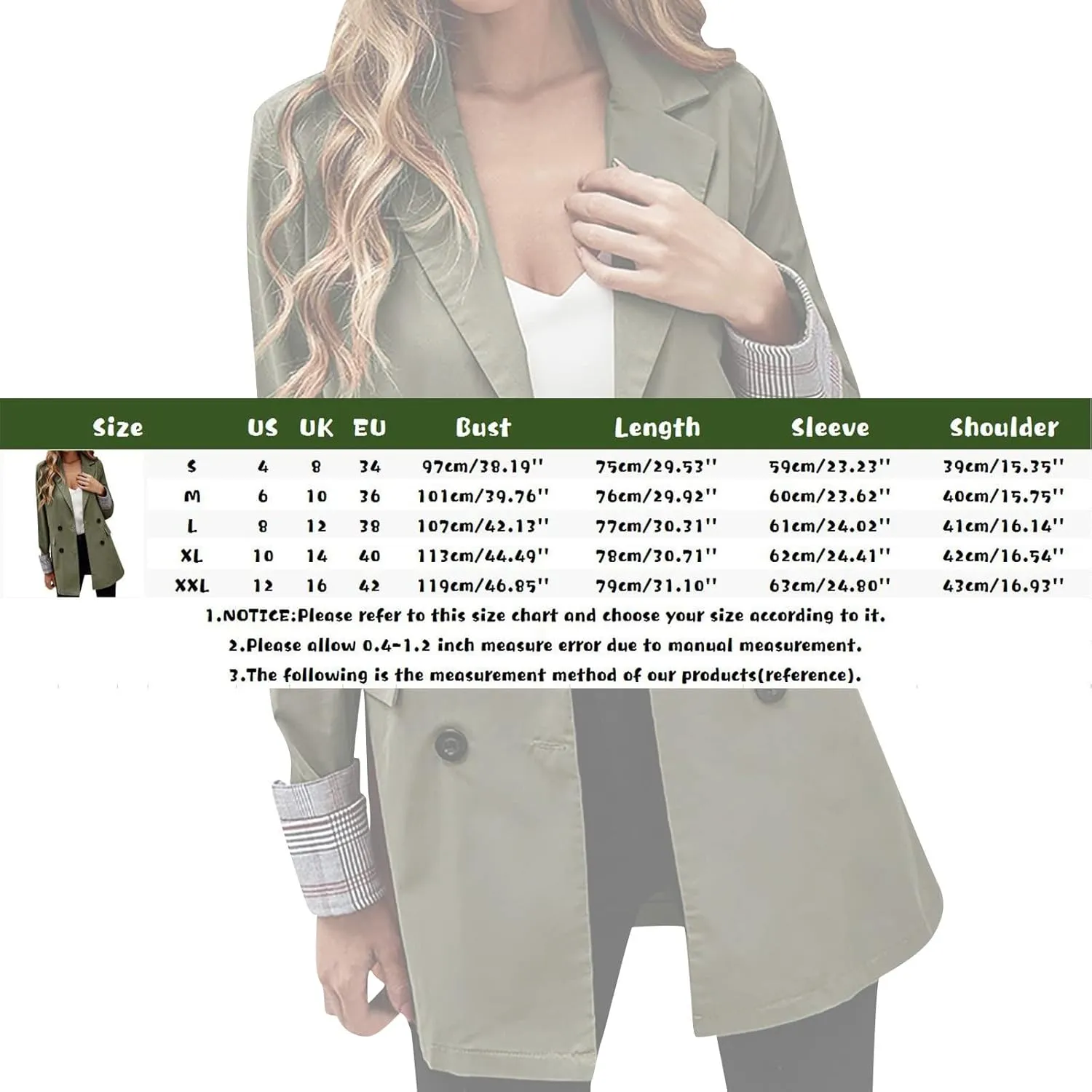 Women's Summer Blazer Button Long Sleeve Pocket Lapel Elegant Trendy Convenient Solid Color Stylish Suit Jackets