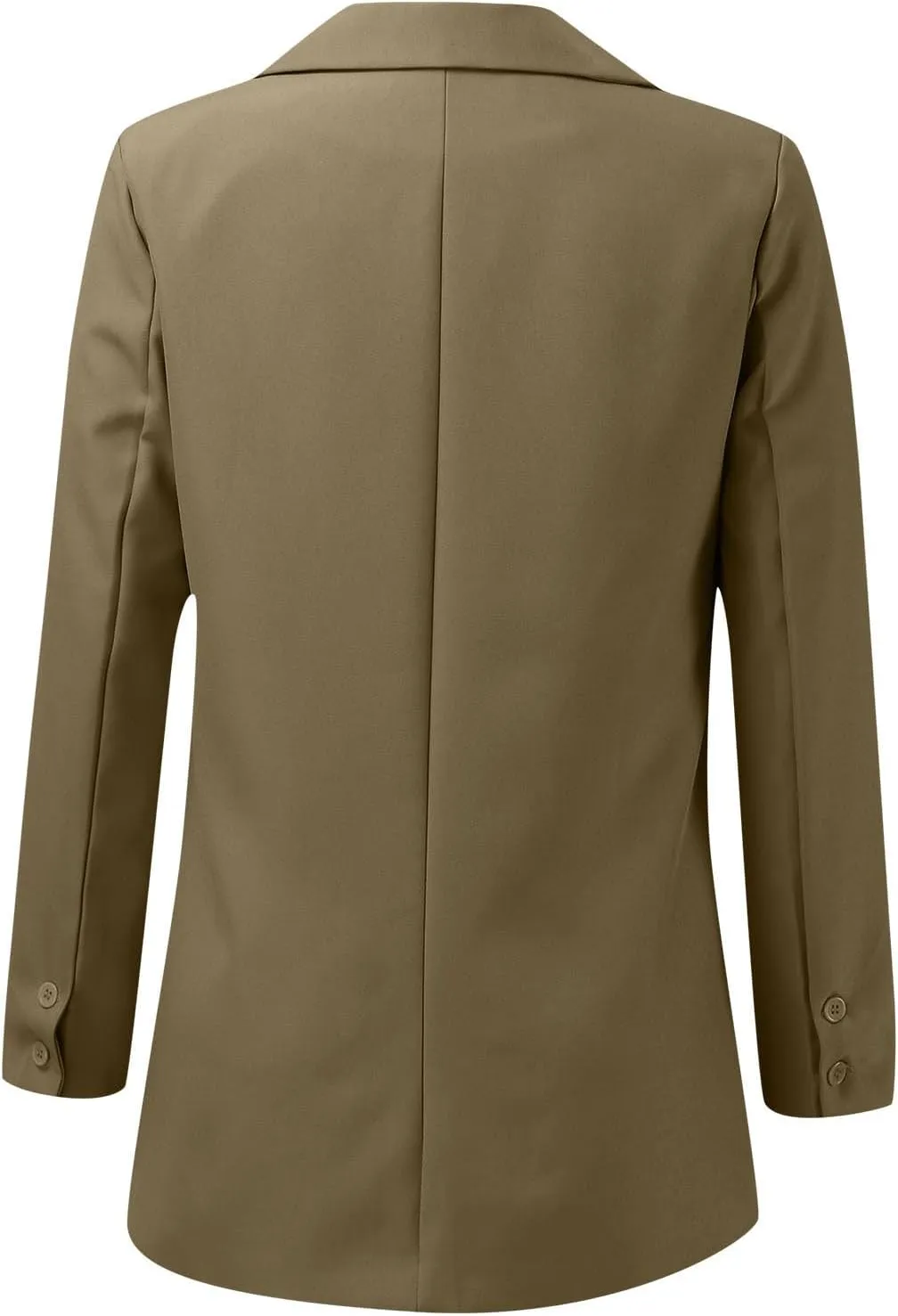 Women's Summer Blazer Button Long Sleeve Pocket Lapel Elegant Trendy Outdoor Solid Color Fashion Suit Jackets