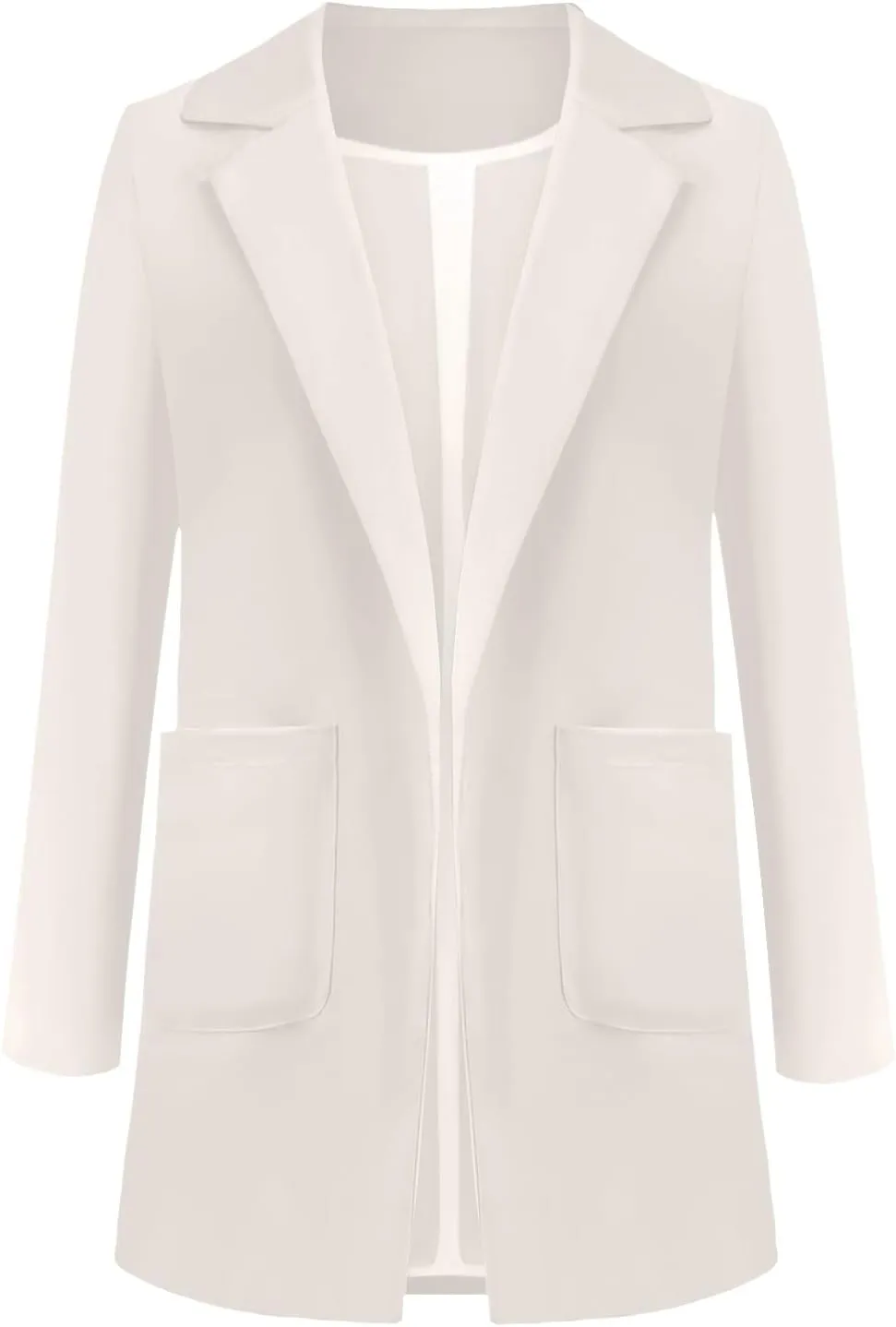 Women's Summer Blazer Lapel Sleeveless Pocket Dressy Casual Business Convenient Comfort Fit Stylish Work Suit