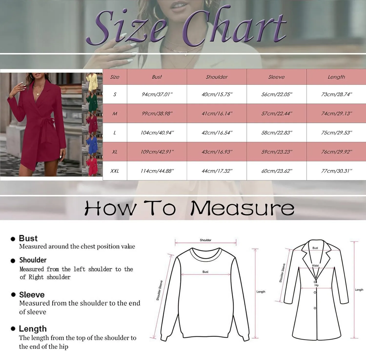 Women's Summer Blazer Long Sleeve Lapel Tighten Waist Mid-Length Style Work Jacket Outdoor Simple Dressy Lightweight