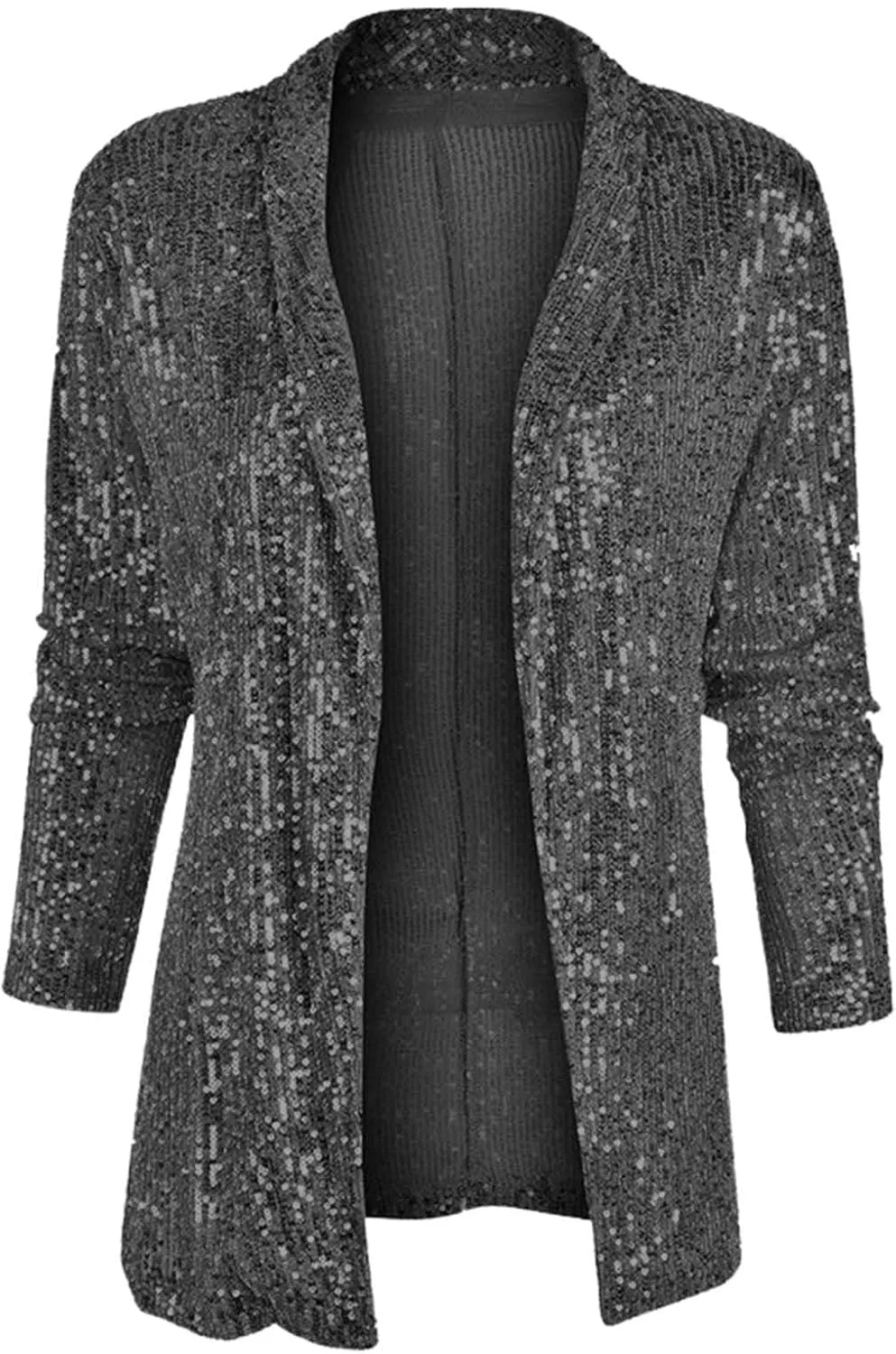 Women's Summer Blazer Long Sleeve Sequins Dressy Elegant Trendy Comfortable Solid Color Fashion Work Suit