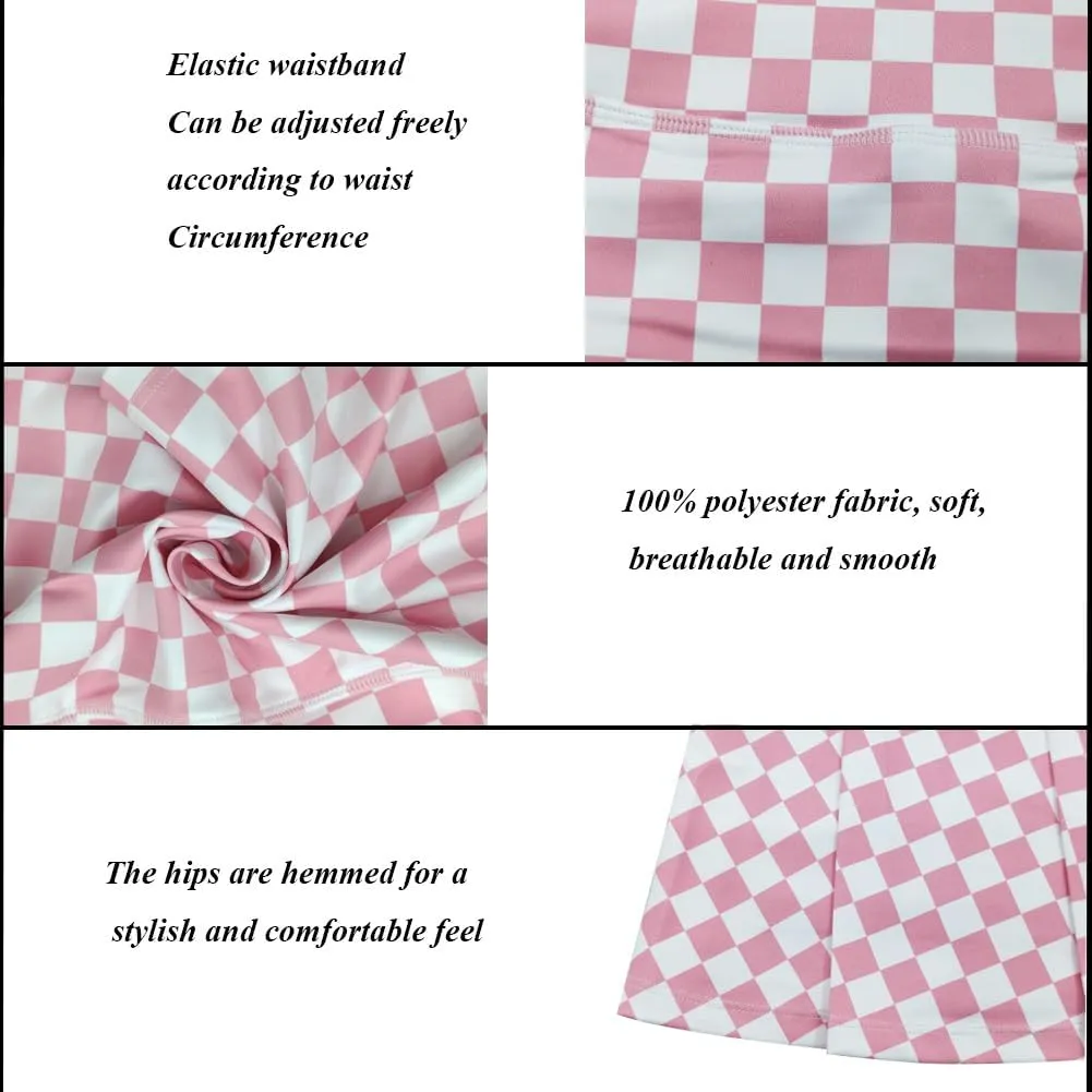Women's Tennis Skirt Short high Waist Pleated Lined Shorts