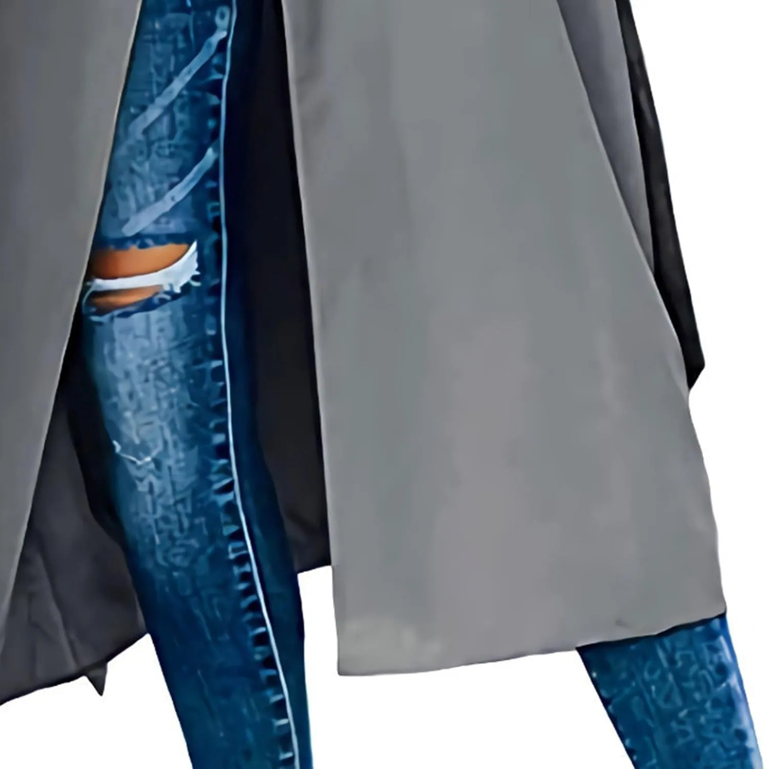Women's Windproof Trench Coat Notched Lapel Double Breasted Long Overcoat Casual Fall Winter Windbreaker Outerwear