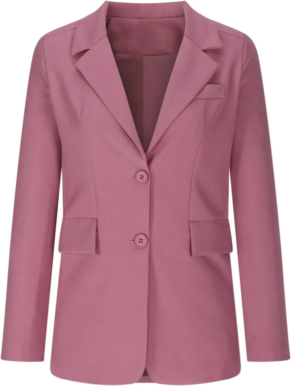 Women's Work Office Blazer Business Casual Lightweight Jackets Long Sleeve Open Front Slim Fit Button Lapel Blazer