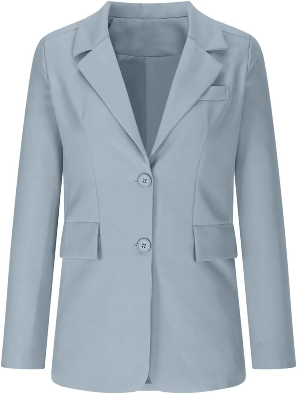 Women's Work Office Blazer Business Casual Lightweight Jackets Long Sleeve Open Front Slim Fit Button Lapel Blazer