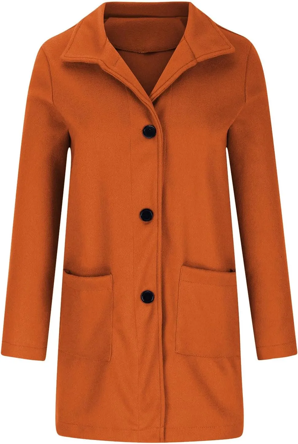 Wool Coat for Women Plus Size Thicken Pea Coats Stand Collar Single Breasted Trench Coat 2024 Fashion Winter Jackets