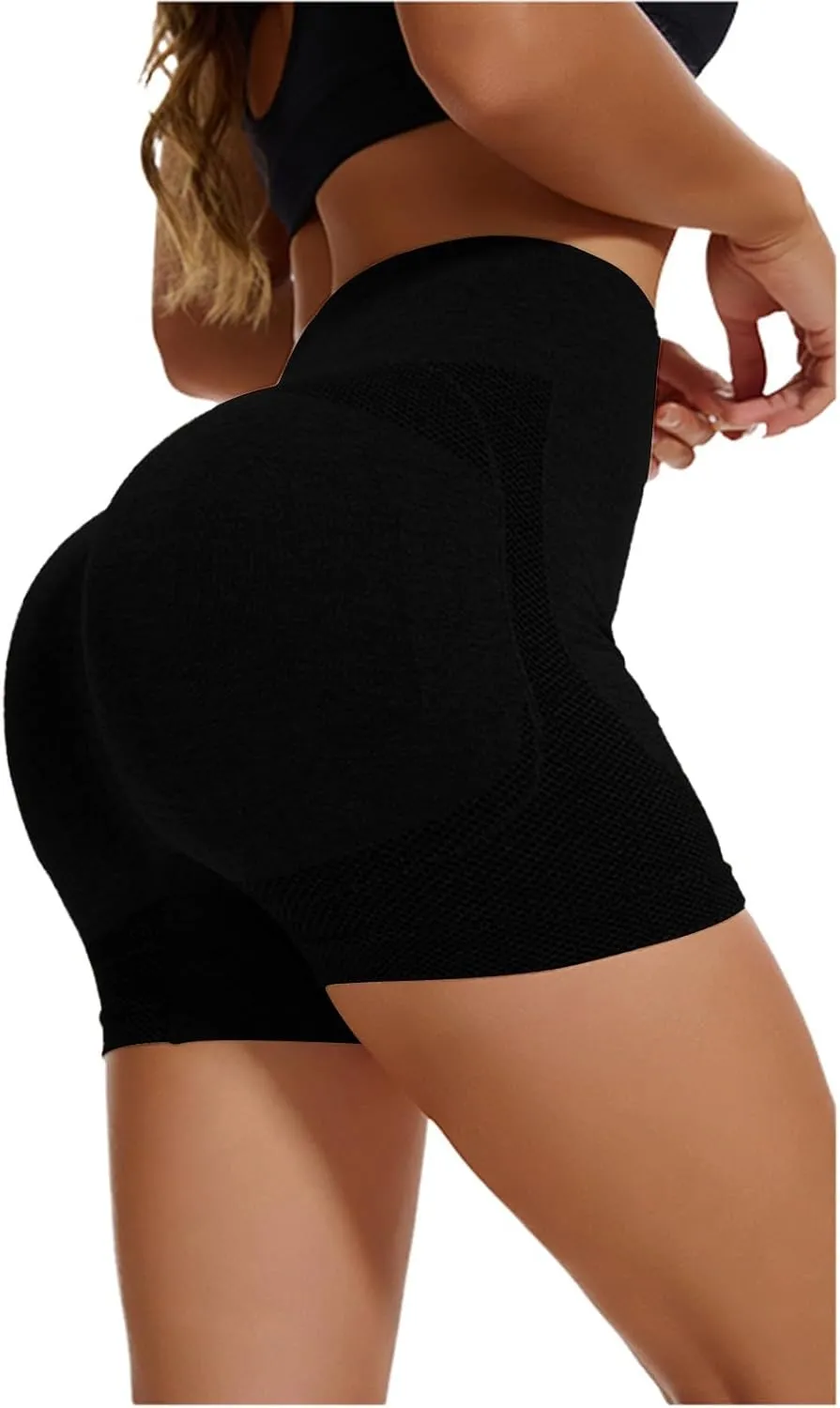 Workout Shorts for Women High Waist Seamless Scrunch Shorts Butt Lifting Booty Biker Shorts Exercise Fitness Shorts