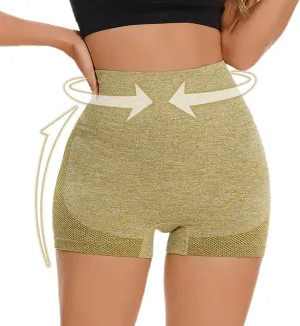Workout Shorts for Women High Waist Seamless Scrunch Shorts Butt Lifting Booty Biker Shorts Exercise Fitness Shorts